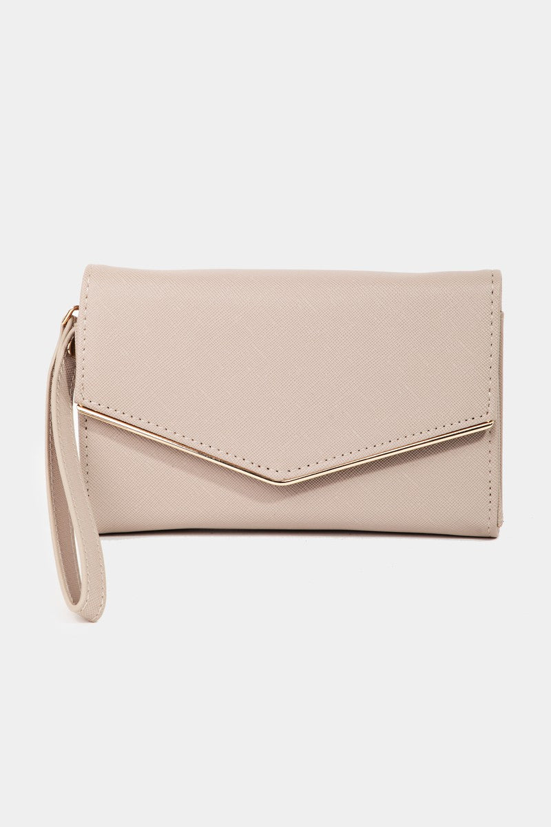 Envelope Style Wallet Bag - Taupe