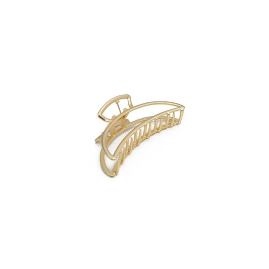 Cutout Metal Large Claw Clip - Matte Gold