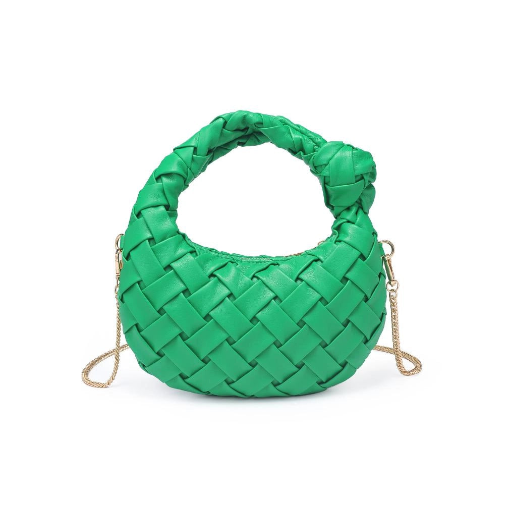 Nadia Knotted Vegan Leather Crossbody Handbag - Green